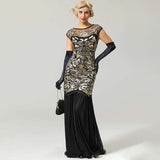 Robe Longue Années 20 Dorée