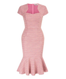 Robe de Soirée Rose Style Années 30