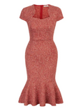 Robe de Soirée Corail Style Années 30
