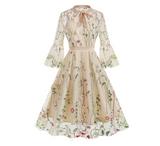 Robe de soirée chic vintage retro dress femme élégant evening