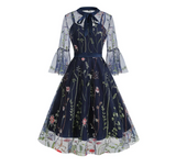 Robe chic de soirée vintage retro dress femme élégant