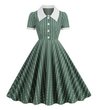 Robe vintage rayée retro dress femme style