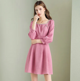 Robe tweed vintage retro dress femme style authentique