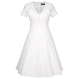 Robe blanche années 30 vintage retro art déco dress femme