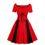 Robe Rockabilly Punk Rouge