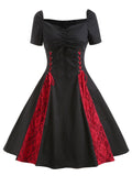 Robe Rockabilly Punk Rouge