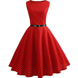 Robe Rockabilly Pois Noir
