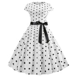 Robe pois pin up vintage retro dress rockabilly polka dots