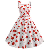 Robe rétro cerises vintage rockabilly cherry dress lady chic