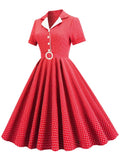 Robe Rouge de Soirée Rockabilly