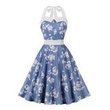 Robe fleurie vintage retro fashion dress femme élégant