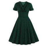Robe verte tapisserie années 70 vintage retro hippie dress
