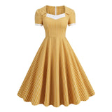 Robe Jaune Trapèze Vintage