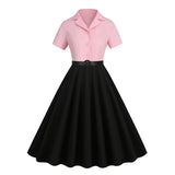 Robe Rose Bustier Rockabilly