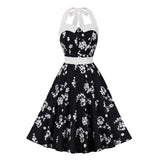 Robe fleurie vintage retro fashion dress femme élégant