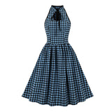 Robe vichy rockabilly vintage retro gingham dress pin-up lady