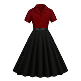 Robe Bustier Rouge Rockabilly