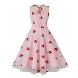 Robe Rose Rockabilly Cerise