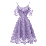 Robe Lavande de Cocktail Vintage Pour Mariage