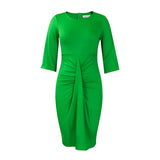 Robe Verte Manche Longue Vintage