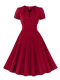 Robe Bleu Ciel Années 30 Décolleté