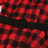 Robe rockabilly tartan vintage style retro dress carreaux