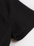 Robe noire vintage retro dress femme style authentique