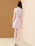 Robe rose pâle vintage retro fashion dress femme élégant