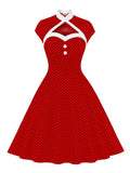Robe Rockabilly Rouge Pas Cher