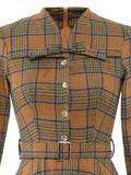 Robe années 30 tartan vintage style retro dress carreaux