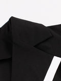 Robe vintage noire retro fashion dress femme élégant