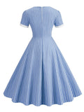 Robe trapèze vintage retro fashion dress femme élégant