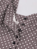Robe vintage petit pois dress retro femme élégant classique