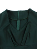 Robe vintage verte retro fashion dress femme style