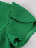 Robe vintage verte grande taille dress retro femme style