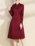 Robe rouge vintage red dress retro femme glamour