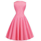 Robe pois avec noeuds pin up vintage retro années 50 dress