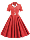 Robe Rouge de Soirée Rockabilly