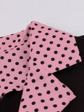 Robe rockabilly à pois chemisier vintage retro dress femme années 50