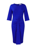 Robe Bleue Manche Longue Vintage