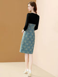 Robe années 1930 vintage retro dress art déco