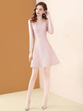 Robe vintage rose dress retro femme classique