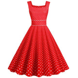 Robe Noire Pin Up à Pois