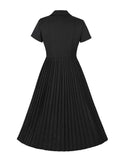 Robe noire vintage dress retro femme style chic
