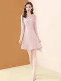 Robe rose vintage retro dress femme tenue