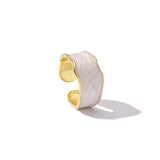 Bague ancienne années 50 blanc vintage bijou rétro