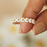 Bague Marguerite Vintage - Taille ajustable / Marguerite