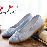 Ballerines bleues années 1950 style vintage rétro