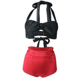 Bikini Années 50 - Noir / S