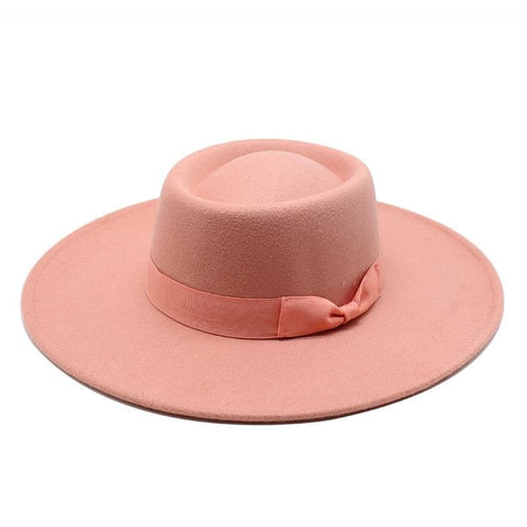 Chapeau retro rose taille 57-60 cm vintage femme